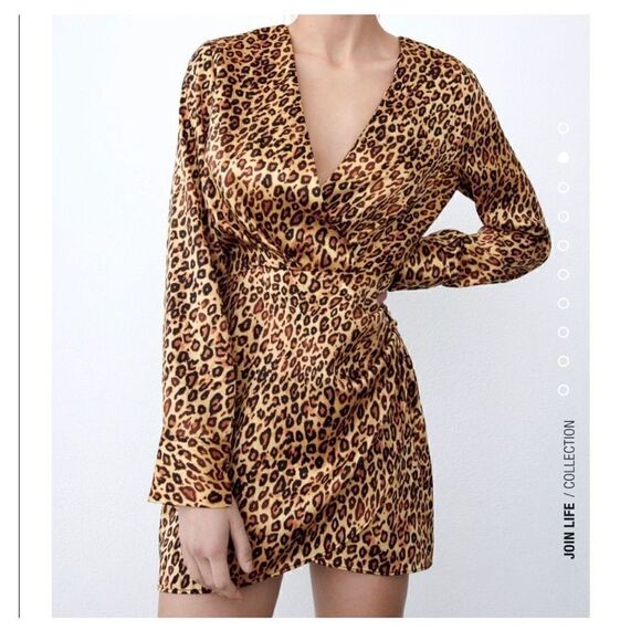 Zara Dresses & Skirts - Zara animal print mini dress XS‎